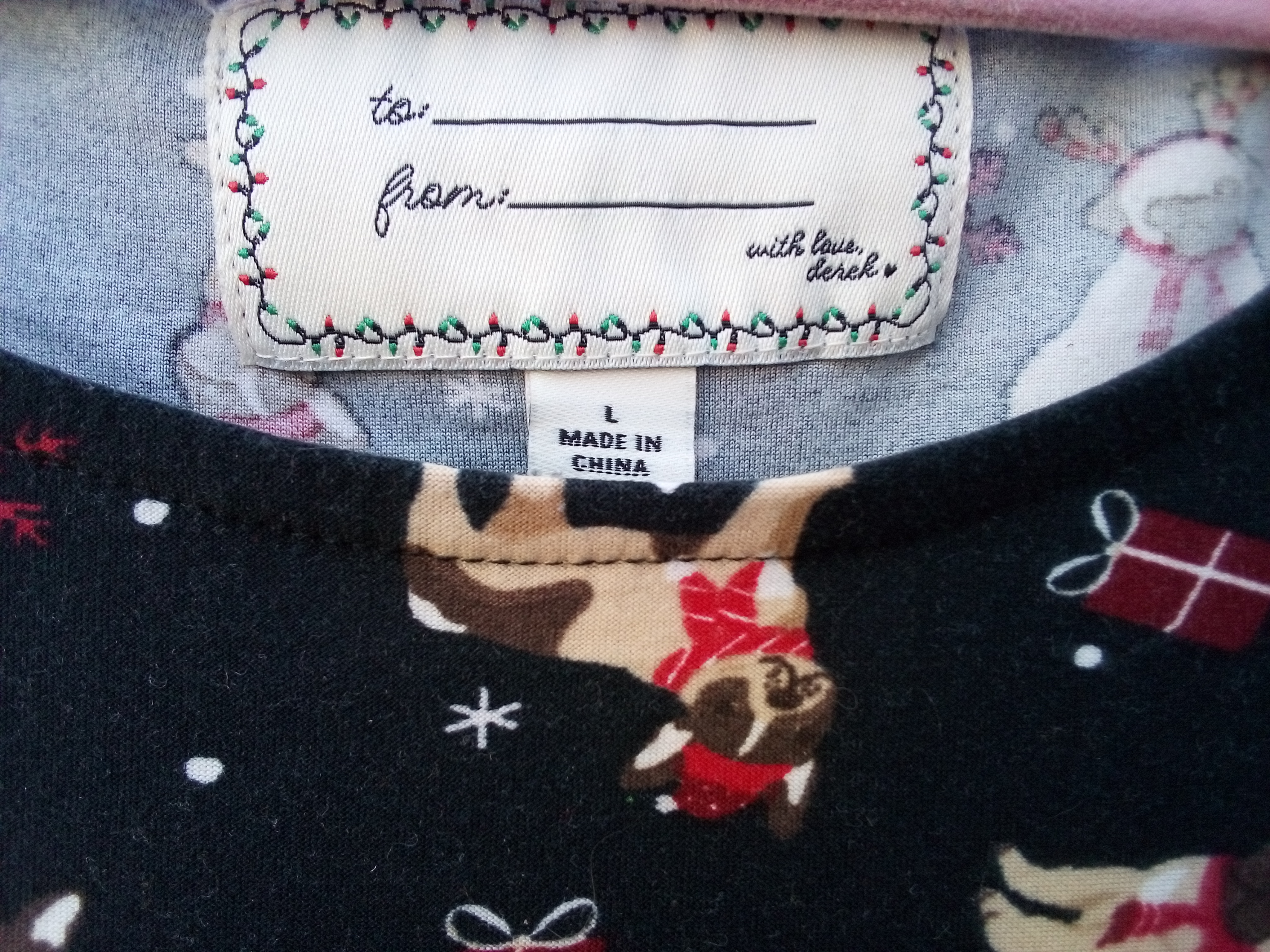 Cute Pug Christmas Dress - Large